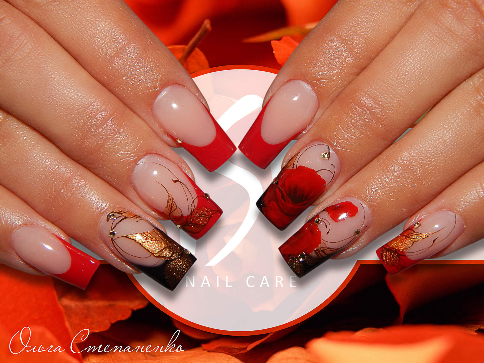 Autumn Leaves Manicure