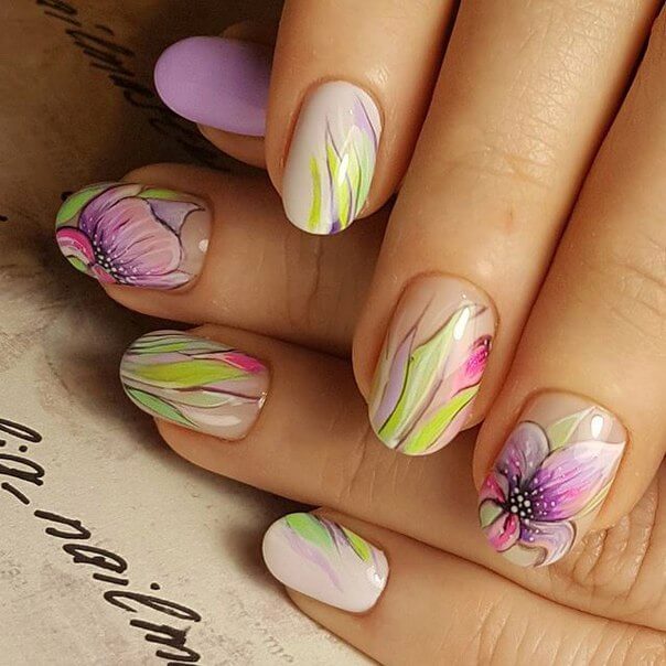 Autumn Leaves Manicure