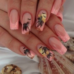 Tropical nails photo