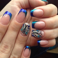 Spring french nails photo