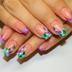 Double french nails photo