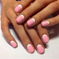 White-pink nails
