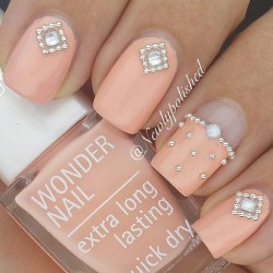 Nails with crystals photo