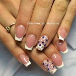 Nails with crystals photo