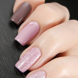 Nails with sand photo
