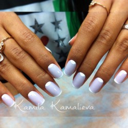 Classical French nails photo