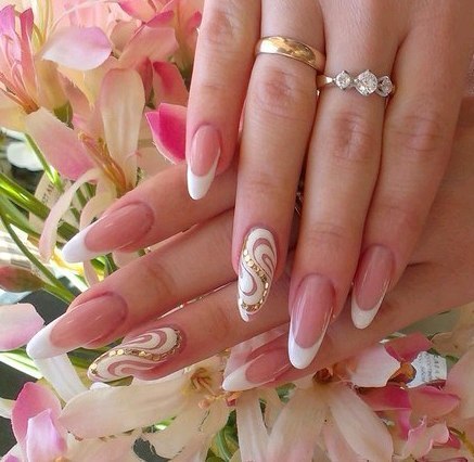 White French nails 2016