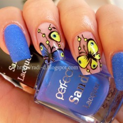 Butterfly nail art photo