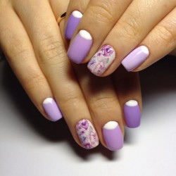 Nail designs with purple photo