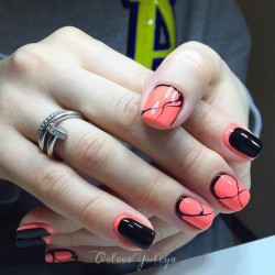 Black dress nails ideas photo