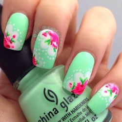 Spring gel lacquer nails photo