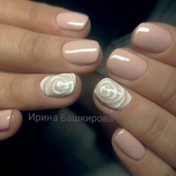 Nails of natural shades photo