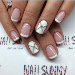 Classic french manicure photo