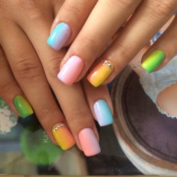 Summer colorful nails photo