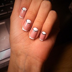 Moon French manicure photo