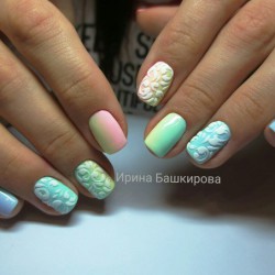 Rainbow nails photo