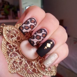 Leopard nail designs photo