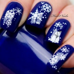 Winter gel polish for nails photo