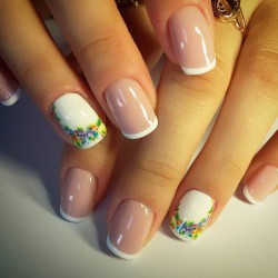 Summer French nails 2016 photo