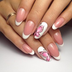 Summer French nails 2016 photo