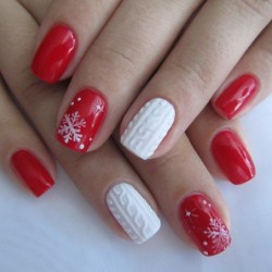 New year french nails 2016 photo