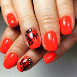 Red nails ideas photo