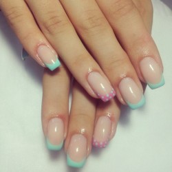 Ideas of summer french nails photo
