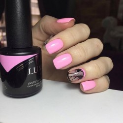 Pink nail art photo