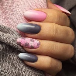 Two color nails photo
