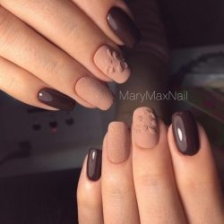 Light brown nails photo