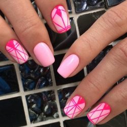 Pink spring nails photo