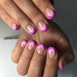 Beautiful summer french nails photo