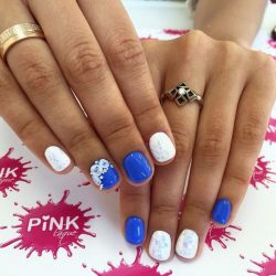 Blue nails photo