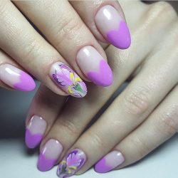 Orchid nails photo