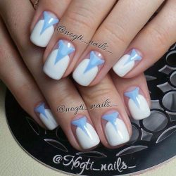Two color nails photo