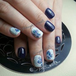 Gel polish nails photo