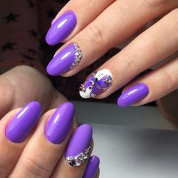 Nails with butterfly wings photo