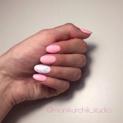 Summer nails with stickers photo