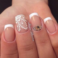 Beautiful wedding nails photo
