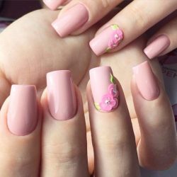 Women day nails photo