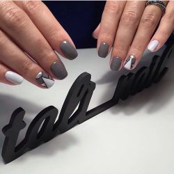 Grey nails ideas photo
