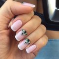 Nails with rhinestones
