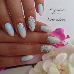 Nails with ornament photo
