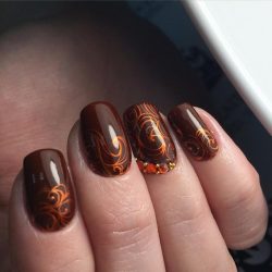Stained glass nails photo