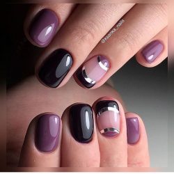 Contrast nails photo