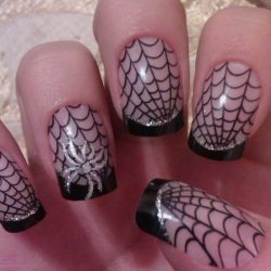 Halloween french nails photo