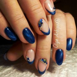 Winter french nails 2016 photo