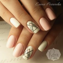 Calm nails design photo