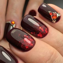 Autumn gel polish for nails photo