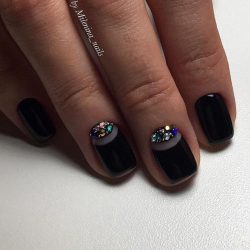 Black moon nails photo
